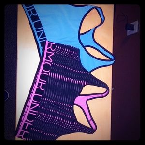 Pair of Under Armour sports bras
